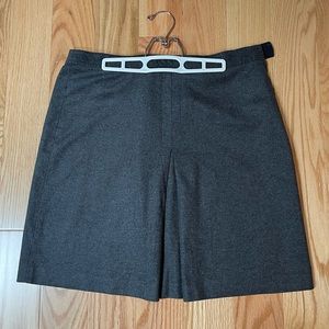 JCrew Grey Pleated Front Skirt